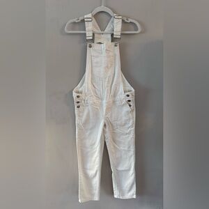 gap maternity white overalls xs